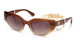 Shop Guess Cat-Eye Sunglasses in Brown online.