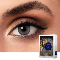 LEILA & LEILA Monthly Color Contact Lenses in Zein Mysterious Grey – Product Photo 1
