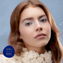 LEILA & LEILA Monthly Color Contact Lenses in Zein Mysterious Grey – Product Photo 2