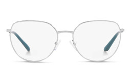 Armani Exchange Round Eyeglasses in Silver – Product Photo 3