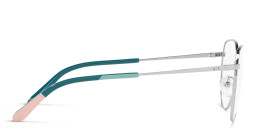 Armani Exchange Round Eyeglasses in Silver – Product Photo 3