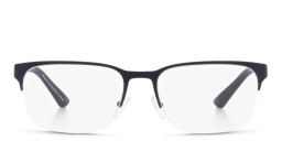 Armani Exchange Half-Rim Rectangle Eyeglasses in Blue – Product Photo 1