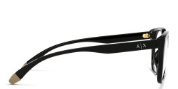 Armani Exchange Square Eyeglasses in Black – Product Photo 3