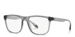 Armani Exchange A|X Logo Wide Square Eyeglasses in Grey – Product Photo 2
