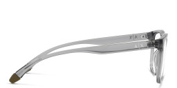 Armani Exchange A|X Logo Wide Square Eyeglasses in Grey – Product Photo 3