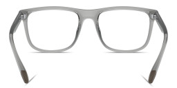 Armani Exchange A|X Logo Wide Square Eyeglasses in Grey – Product Photo 4
