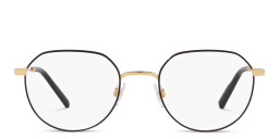 Dolce & Gabbana Panthos Eyeglasses in Gold/Matte Black – Product Photo 1