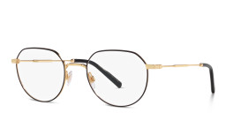 Dolce & Gabbana Panthos Eyeglasses in Gold/Matte Black – Product Photo 3