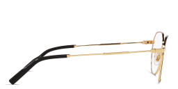 Dolce & Gabbana Panthos Eyeglasses in Gold/Matte Black – Product Photo 4
