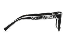 Shop Dolce & Gabbana Square Eyeglasses in Black online.
