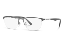 Emporio Armani Half-Rim Square Eyeglasses in Gunmetal – Product Photo 2