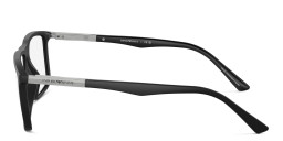 Emporio Armani Rectangle Eyeglasses in Matte Black – Product Photo 3