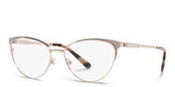 Shop Michael Kors Marsaille Wide Cat-Eye Eyeglasses in Gold online.