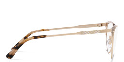 Shop Michael Kors Marsaille Wide Cat-Eye Eyeglasses in Gold online.