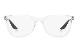 Prada Linea Rossa Logo Signature Pillow Eyeglasses in Crystal – Product Photo 1