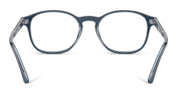 Ray-Ban Optics Unisex Round Eyeglasses in Blue – Product Photo 4