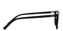 Shop Ray-Ban Junior Elliot Kids Irregular Eyeglasses in Black online.