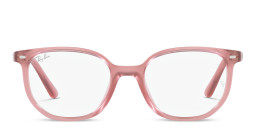 Shop Ray-Ban Junior Elliot Kids Irregular Eyeglasses in Pink online.