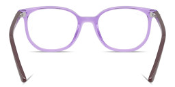 Shop Ray-Ban Junior Elliot Optics Kids Irregular Eyeglasses in Transparent Violet online.