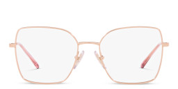 Shop Vogue Eyewear Oversized Irregular Eyeglasses in Rose Gold online.