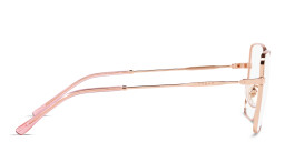 Shop Vogue Eyewear Oversized Irregular Eyeglasses in Rose Gold online.