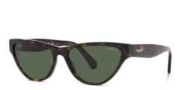 Shop Vogue Eyewear Cat Eye Sunglasses in Havana online.