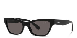 Vogue Eyewear Rectangle Sunglasses in Black – Product Photo 2