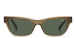 Vogue Eyewear Rectangle Sunglasses in Green/Dark Green – Product Photo 2