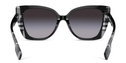 BURBERRY Cat-Eye Sunglasses in Black/Check White Black – Product Photo 4