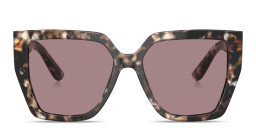 Dolce & Gabbana Oversized Square Sunglasses in Havana/Light Purple Brown – Product Photo 2