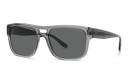 Emporio Armani Logo Pillow Sunglasses in Transparent Grey – Product Photo 3