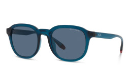 Armani Exchange Square Sunglasses in Blue – Product Photo 2