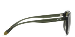 Armani Exchange Square Sunglasses in Green – Product Photo 3