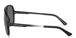 Armani Exchange Logo Signature Aviator Sunglasses in Black – Product Photo 3