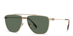 BURBERRY Wide Pilot Sunglasses in Light Gold – Product Photo 2
