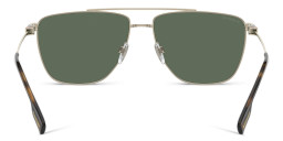 BURBERRY Wide Pilot Sunglasses in Light Gold – Product Photo 4