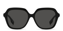 Shop BURBERRY Square Sunglasses in Black online.
