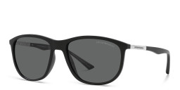 Emporio Armani Logo Pillow Sunglasses in Matte Black – Product Photo 3