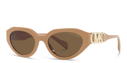 Michael Kors Round Sunglasses in Havana – Product Photo 2