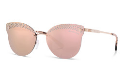 Michael Kors Rimless Cat-Eye Sunglasses in Rose Gold – Product Photo 2