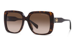 Michael Kors Oversized Square Sunglasses in Havana – Product Photo 2
