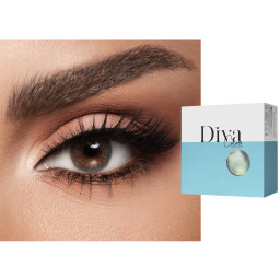 Shop DIVA Monthly Color Contact Lenses - Steel in Steel online.