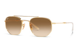Ray-Ban Unisex Irregular Sunglasses in Gold – Product Photo 2