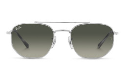 Ray-Ban Unisex Irregular Sunglasses in Silver/Light Grey Gradient – Product Photo 2