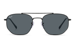 Shop Ray-Ban Unisex Irregular Sunglasses in Black online.