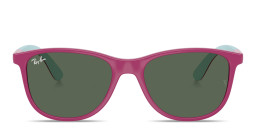 Ray-Ban Junior Lilo & Stitch Kids Square Sunglasses in Fucsia & Rubber Azzurre – Product Photo 1