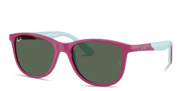 Shop Ray-Ban Junior Lilo & Stitch Kids Square Sunglasses in Fucsia & Rubber Azzurre online.