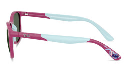 Shop Ray-Ban Junior Lilo & Stitch Kids Square Sunglasses in Fucsia & Rubber Azzurre online.
