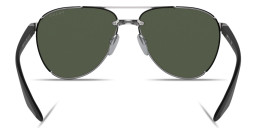 Prada Linea Rossa Logo Signature Pilot Sunglasses in Gunmetal – Product Photo 4