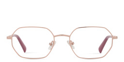 Shop Guess Unisex Irregular Eyeglasses in Rose Gold online.